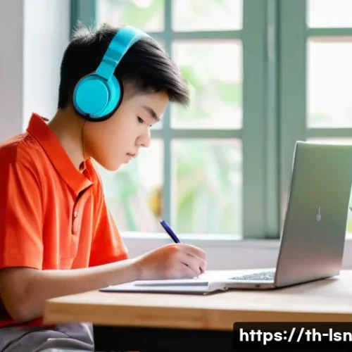 Home 31 최고의 학습 인내력 기법 정리 - A focused Thai student studying in a bright, cozy room with natural light streaming through windows,...